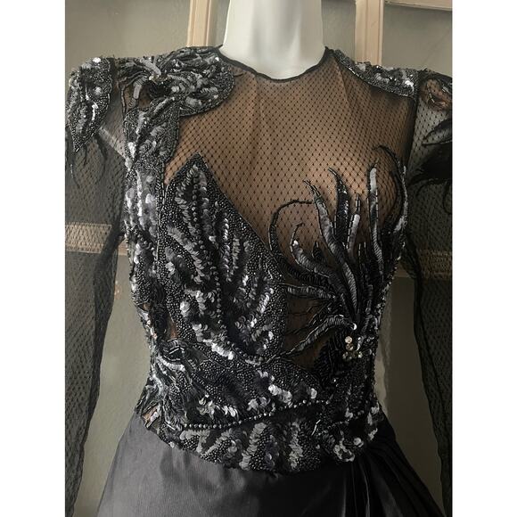 Vintage Paul Louis Orrier Beaded Gown - Picture 8 of 14